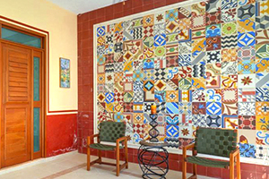 Muro con Mosaicos Decorados